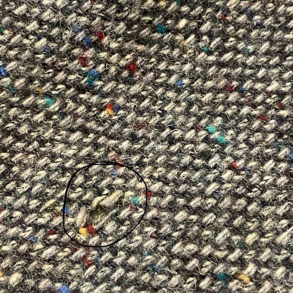 Men's Pendleton 100% Pure Virgin Wool Tweed Gray Blazer Size 44 - Picture 8 of 16